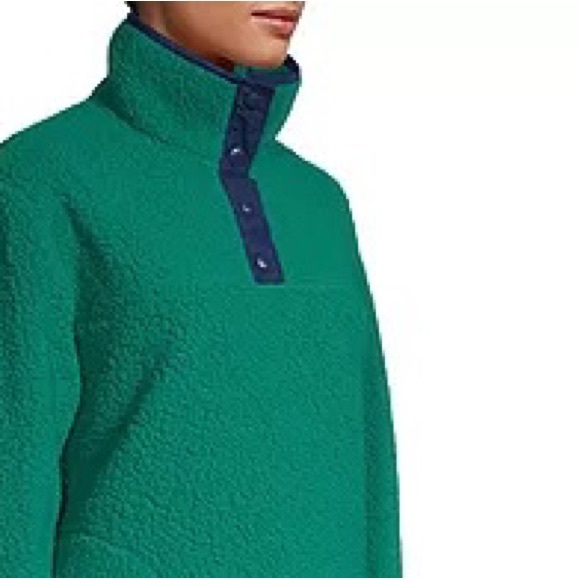 St. John's Bay SHERPA TEDDY JACKET - soft sweatshirts: blackwatch plaid or green - Picture 4 of 16